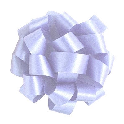 Satin Bow Iris Blue