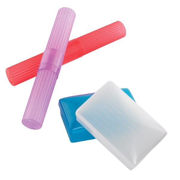 Recycled Plastic Toothbrush Holder & Soap Dish
