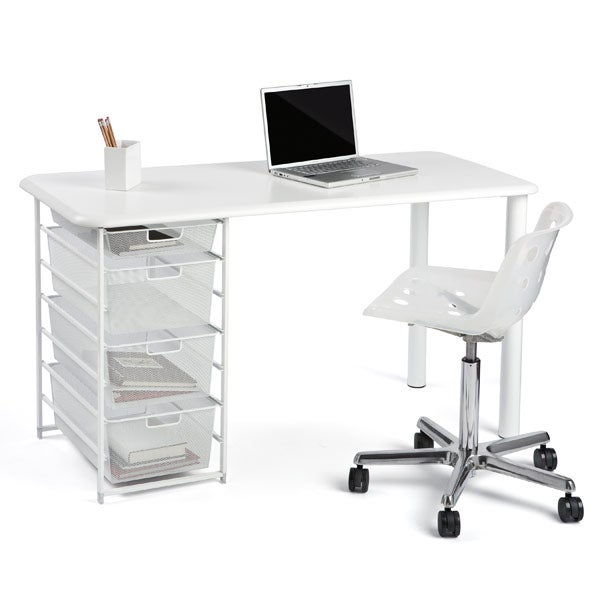 elfa Component Desk w/ Rounded Edge