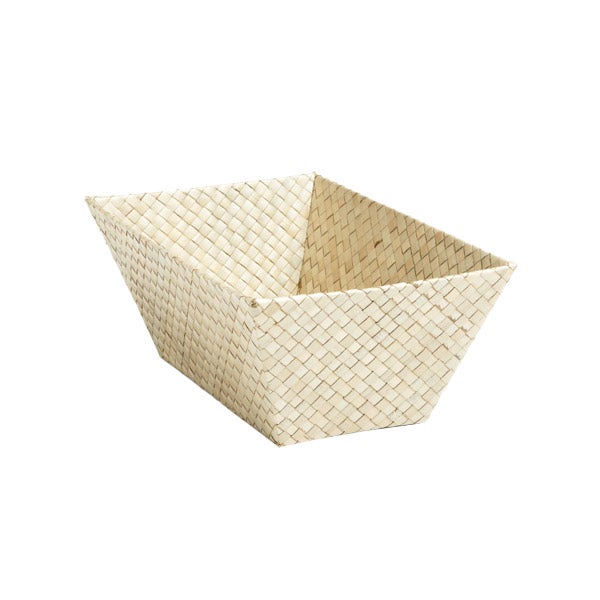 Small Rectangular Pandan Basket Natural