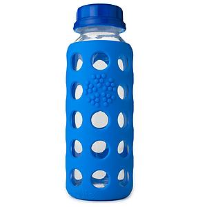 9 oz. Glass & Silicone Bottle Blue