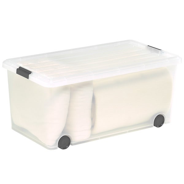 clear plastic totes with locking lids