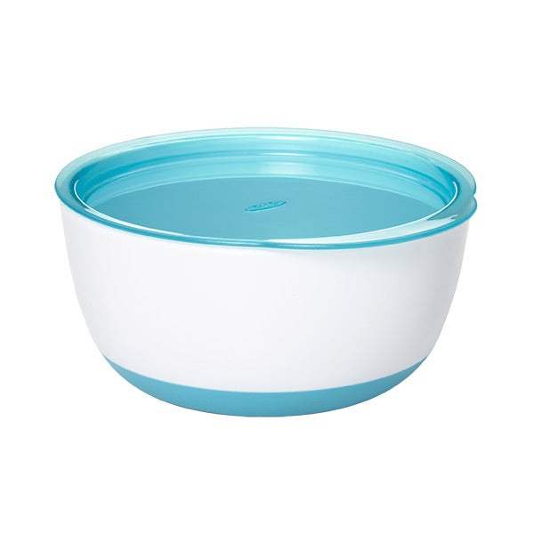 Large Bowl w/Lid Aqua