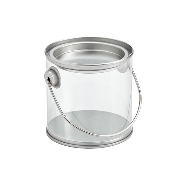 Paint Can with Handle Clear