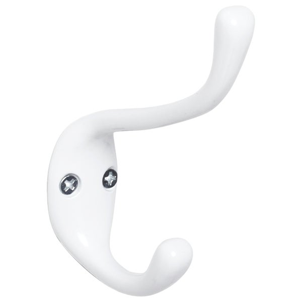 Coat & Hat Hook White