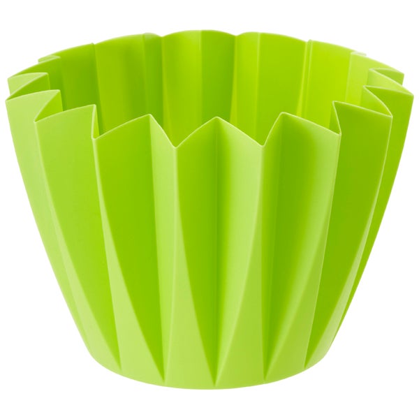 Large Zig Zag Pot Lime
