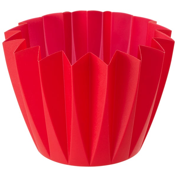 Small Zig Zag Pot Red