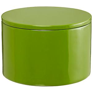 Round Lacquered Box Green