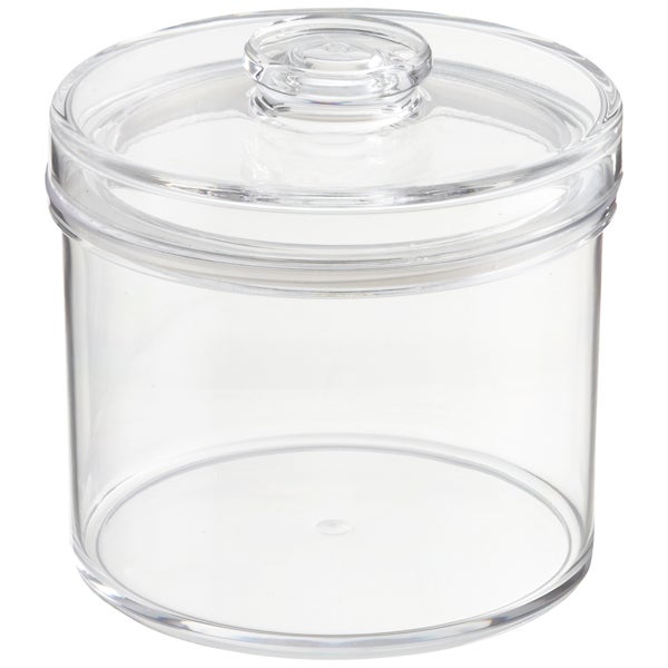 acrylic canisters clear round acrylic canisters the container store acrylic canisters clear round acrylic canisters the container store