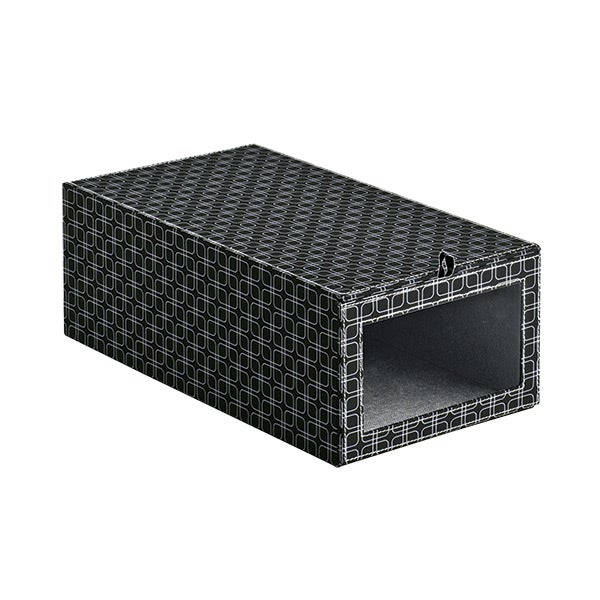 Drop-Front Shoe Box Milano Grid