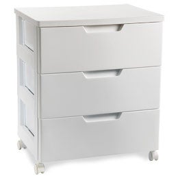 Premium 3-Drawer Cabinet White
