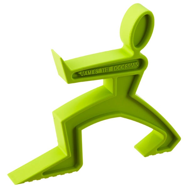 James the Doorman Door Stop Lime Green