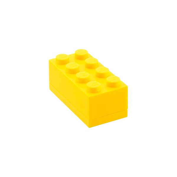 yellow lego storage box