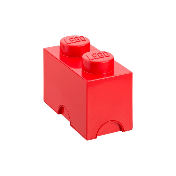 Medium LEGO&reg; Storage Brick Red