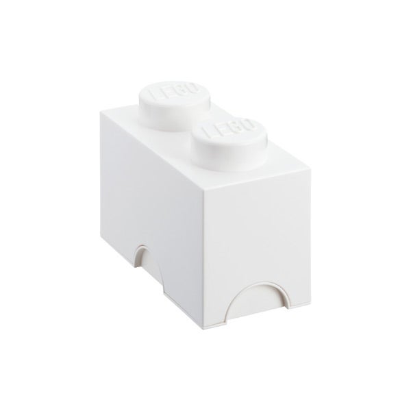 Medium LEGO&reg; Storage Brick White