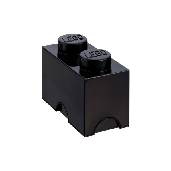 Medium LEGO&reg; Storage Brick Black