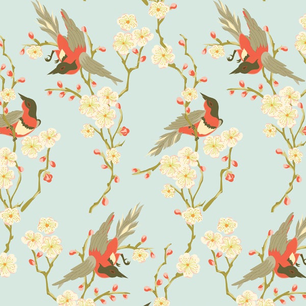 Wrap Sheets Birds & Flowers Pkg/2