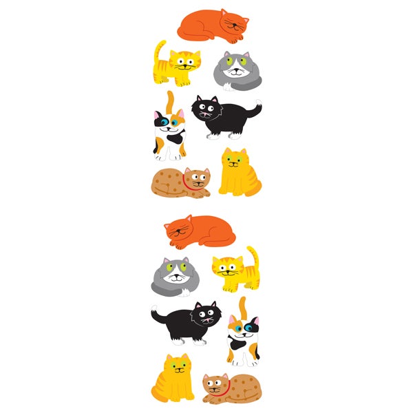 Sticker Sheets Chubby Cats Pkg/3