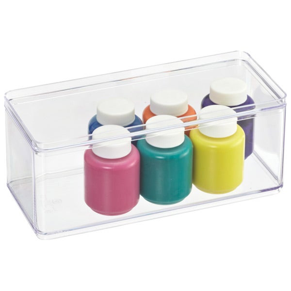 Narrow Stackable Rectangle Clear