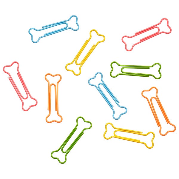 Dog Bone Paper Clips Pkg/20