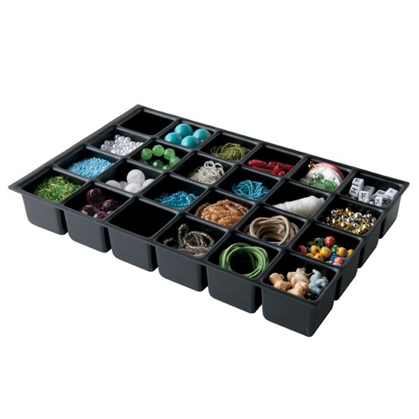Bisley&reg; 24-Compartment Deep Drawer Insert Black