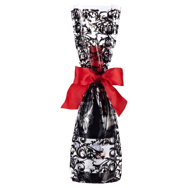 Scrolls Cello Bottle Bag Black