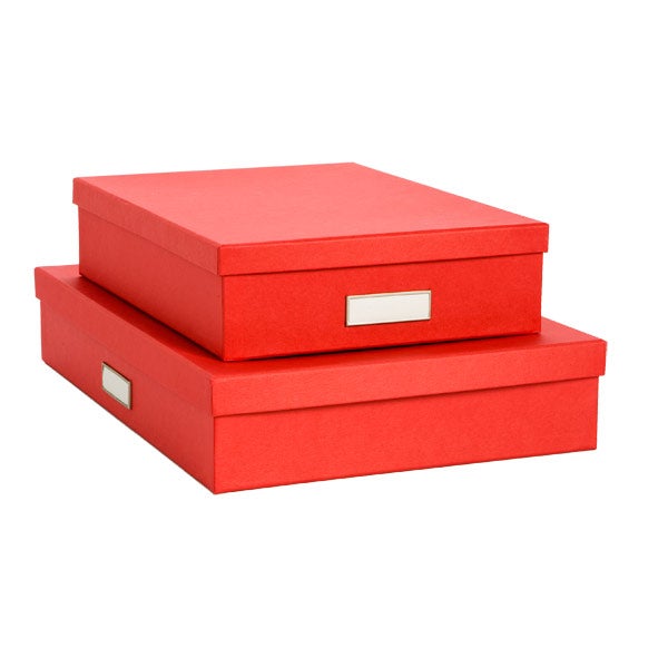Bigso&trade; Stockholm Document Box Red