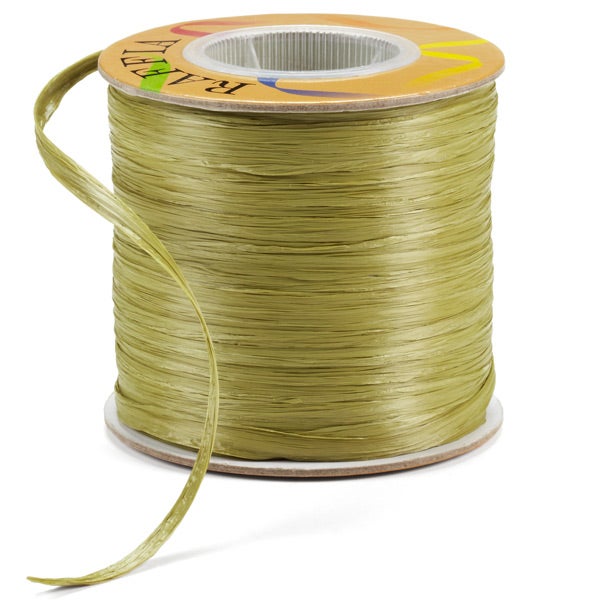Moss Matte Raffia Ribbon The Container Store