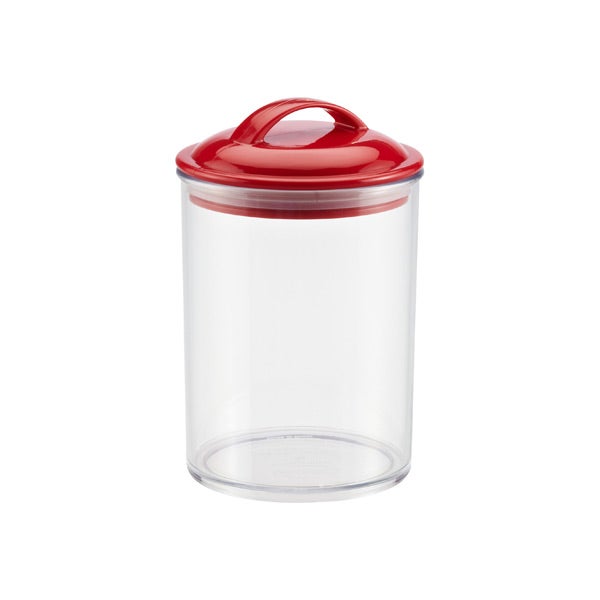 28 oz. Color Pop Acrylic Canister Red Lid
