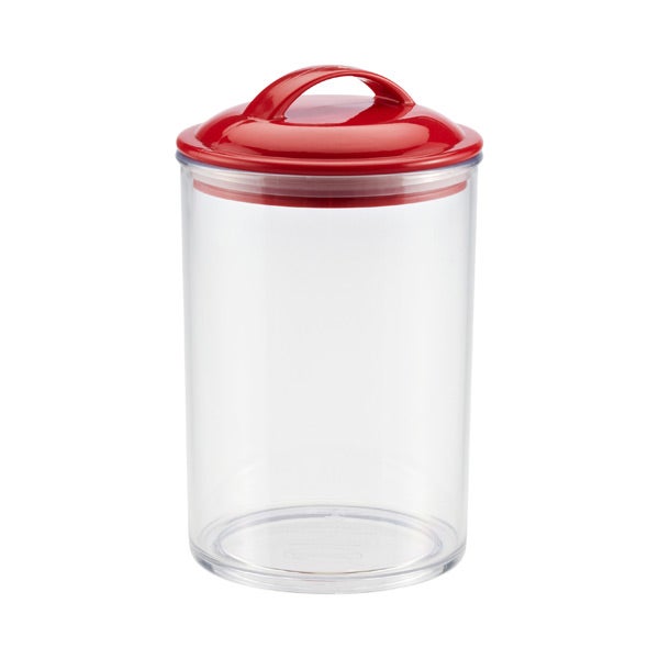1.5 qt. Color Pop Acrylic Canister Red Lid