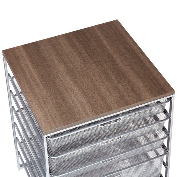 elfa Wide Melamine Top Driftwood