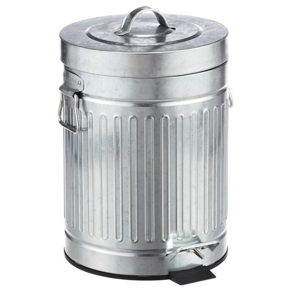 1.3 gal. New York Galvanized Step Can