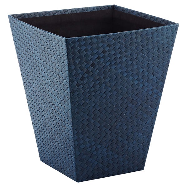 Square Pandan Wastebasket Indigo