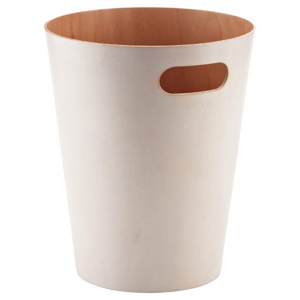 Umbra&reg; Woodrow Wastebasket White