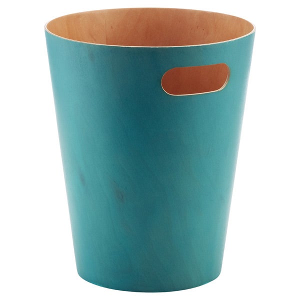Umbra&reg; Woodrow Wastebasket Blue