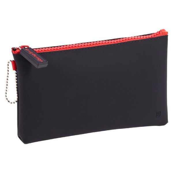 Silicone Zippered Pouch Black
