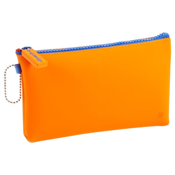 Silicone Zippered Pouch Orange