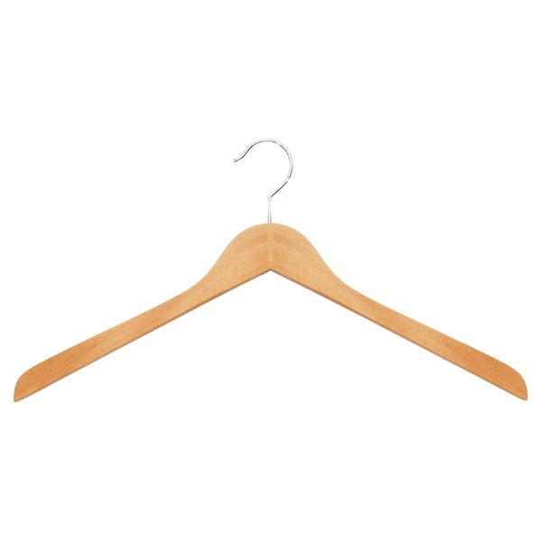 Basic Oversized Shirt Hanger Natural Pkg/6