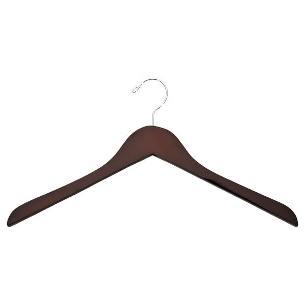 basic walnut wood hangers the container store basic walnut wood hangers the container store