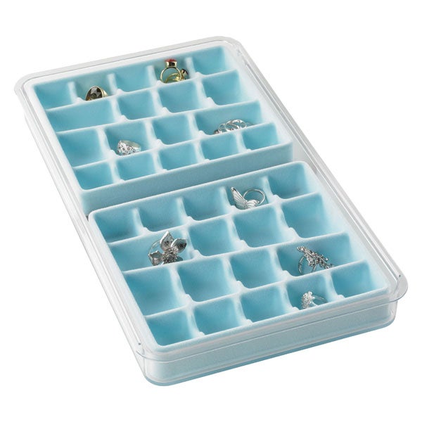 36-Section & 7-Ring Stacking Tray Light Blue