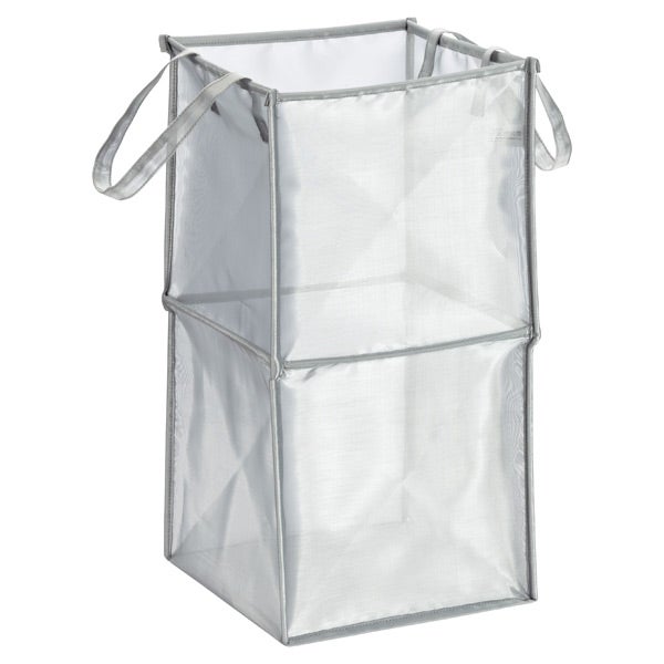 Double Folding Mesh Cube Silver