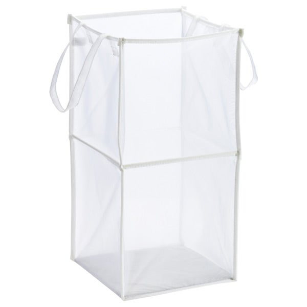 Double Folding Mesh Cube White