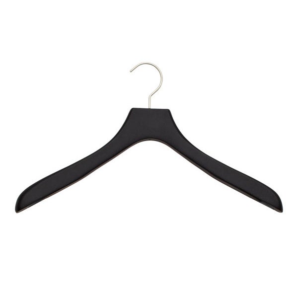 Superior Black Soft Matte Wooden Coat & Suit Hangers The Container Store