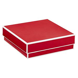 Jewelry Box with Border Red