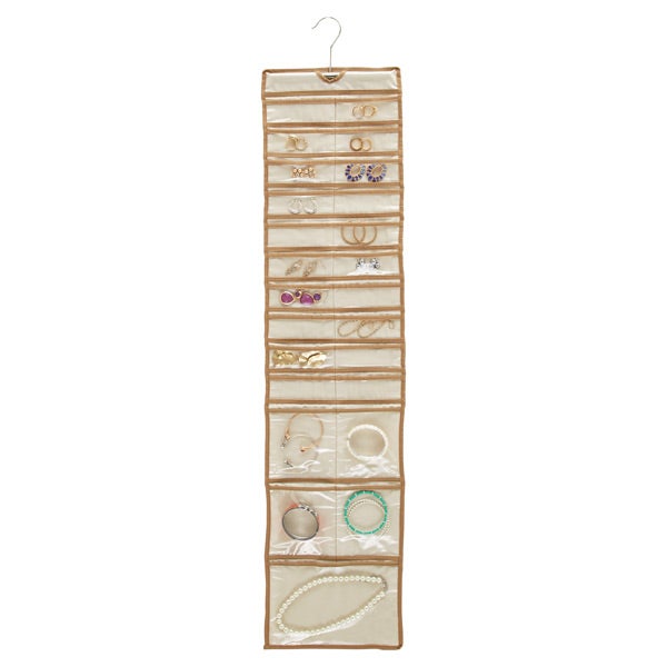 50Pocket Hanging Jewelry Organizer The Container Store
