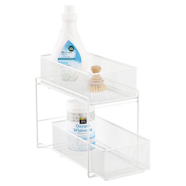 White 2Drawer Mesh Organizer The Container Store