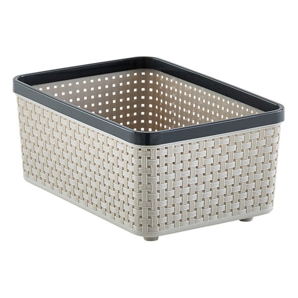 Grey Cottage Woven Storage Bins The Container Store