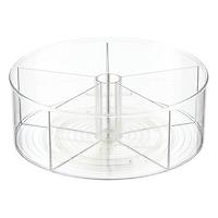 iDESIGN Linus 11" Divided Turntable Clear