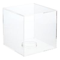 The Container Store Luxe Acrylic Basketball Display Cube Clear
