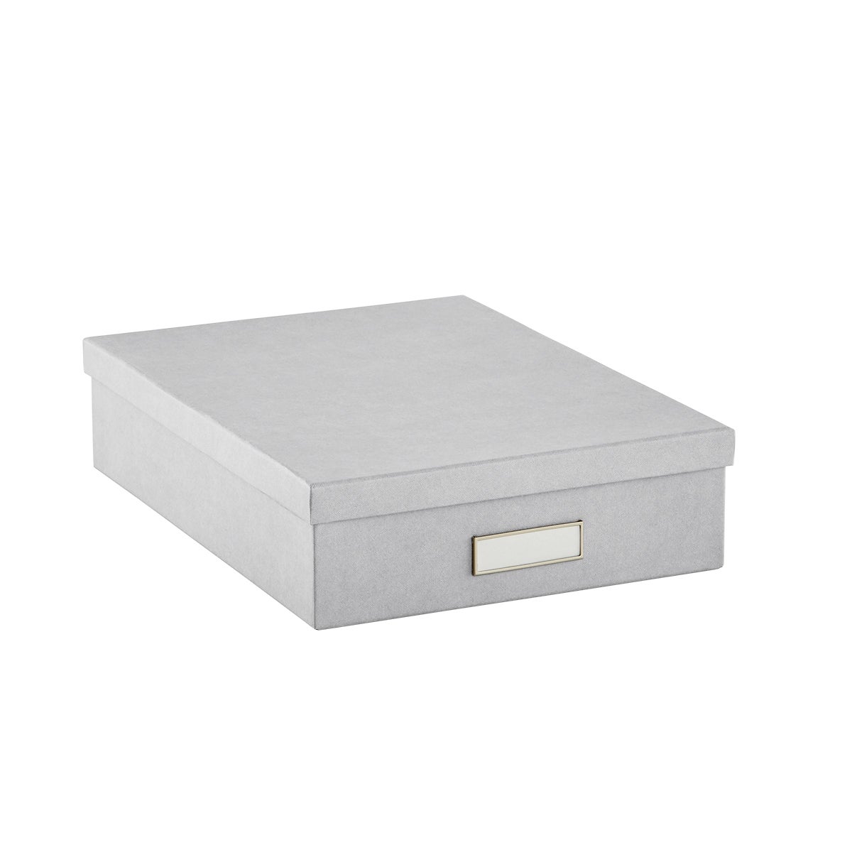 Bigso Light Grey Stockholm Office Storage Boxes The Container Store